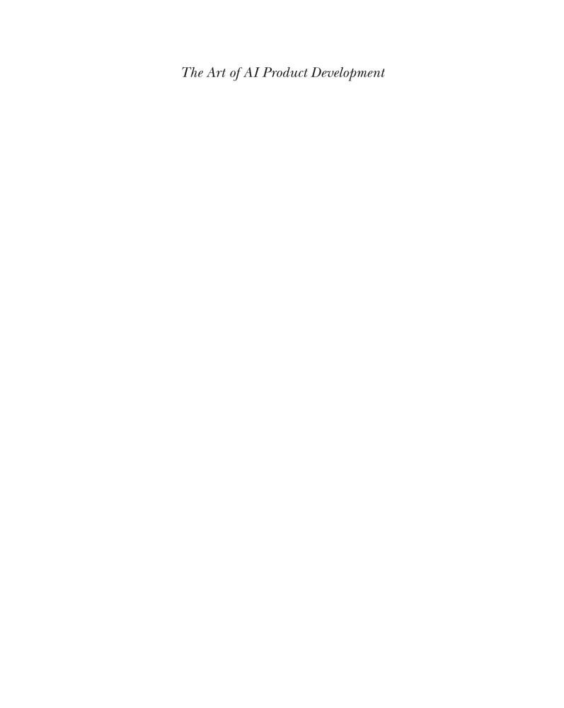 The Art of AI Product Development cover